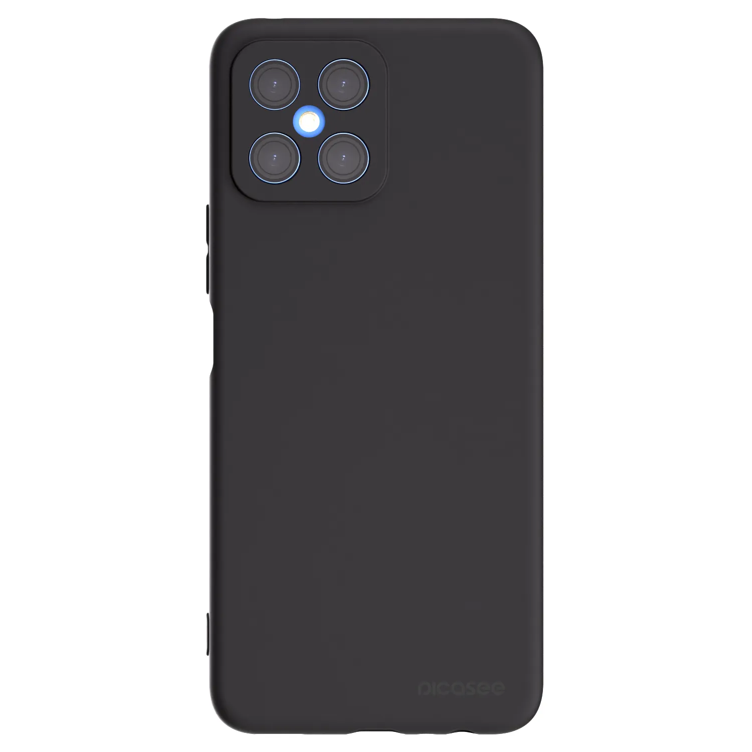 Picasee fekete szilikon tok az alábbi mobiltelefonokra Honor X8 4G - Clear