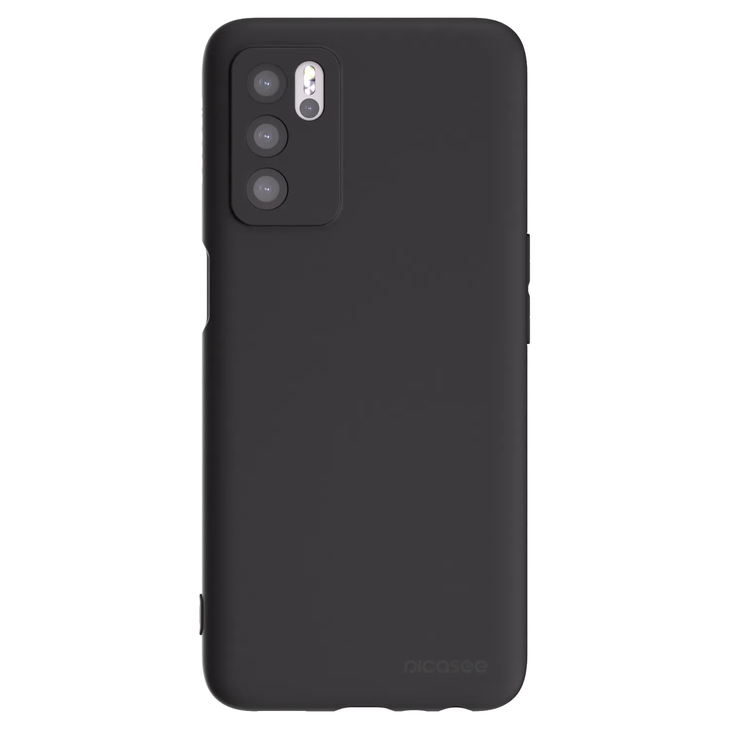 Picasee fekete szilikon tok az alábbi mobiltelefonokra OPPO A16s - Clear