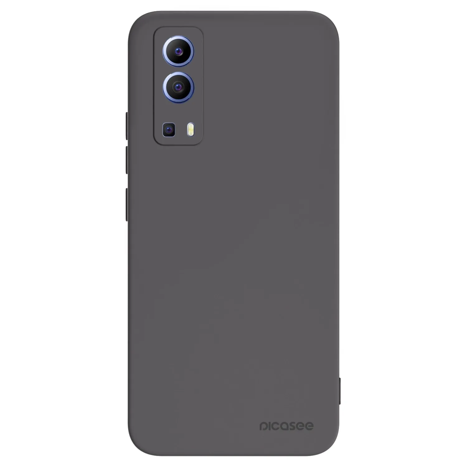 Picasee fekete szilikon tok az alábbi mobiltelefonokra Vivo Y52 5G - Clear