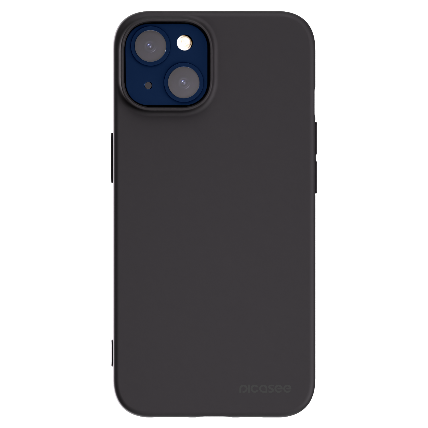 Picasee fekete szilikon tok az alábbi mobiltelefonokra Apple iPhone 14 - Clear