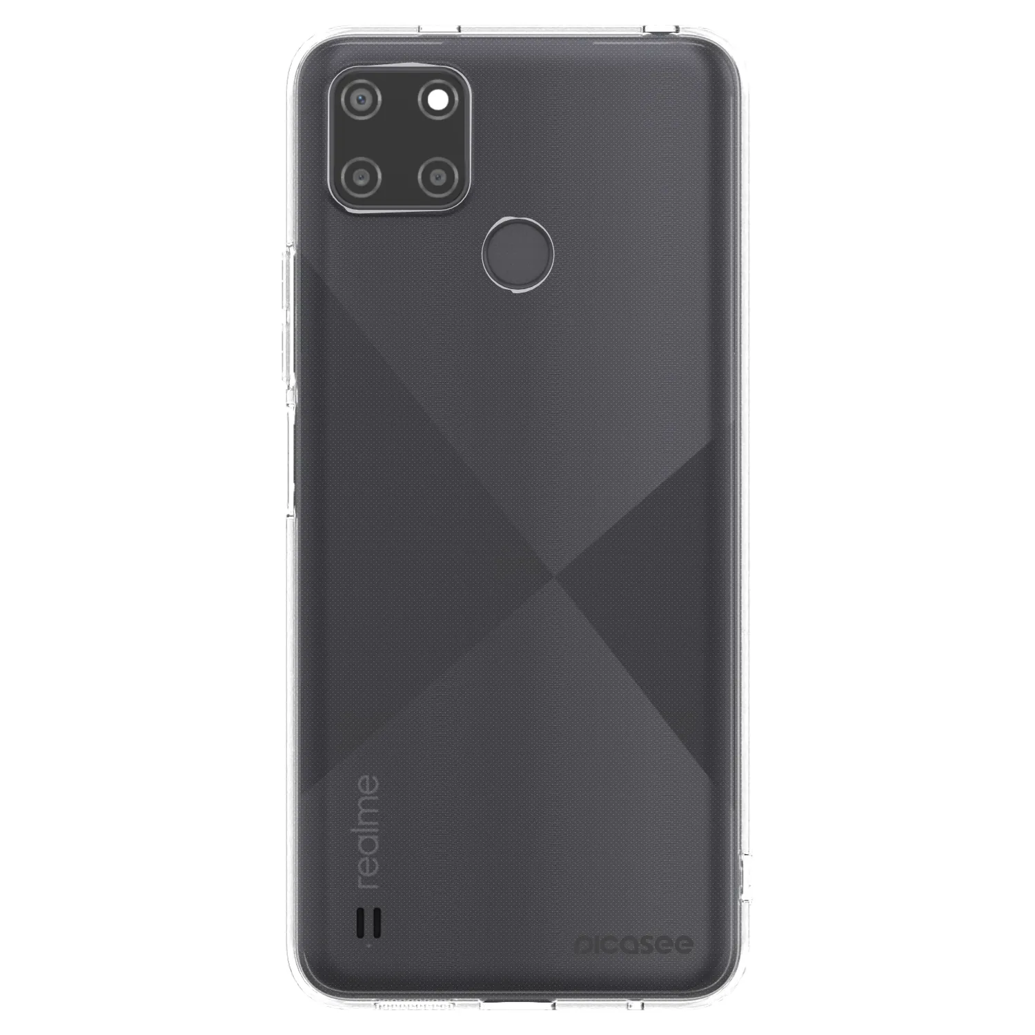 Picasee átlátszó szilikon tok az alábbi mobiltelefonokra Realme C21Y - Clear