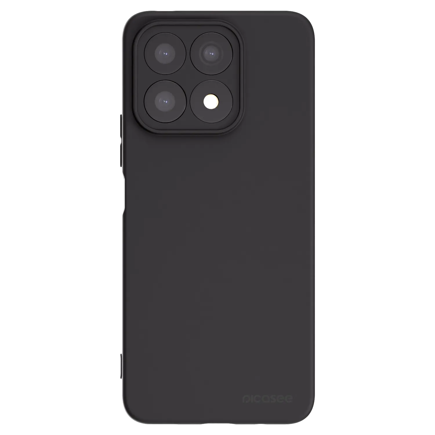 Picasee fekete szilikon tok az alábbi mobiltelefonokra Honor X8a - Clear