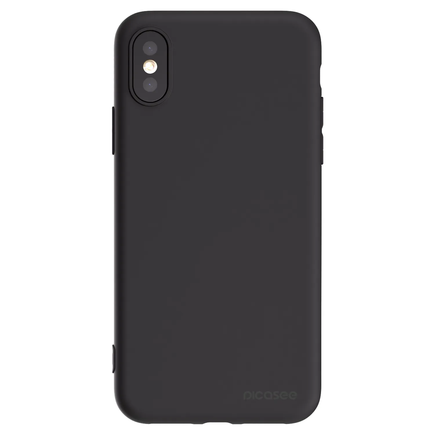 Picasee fekete szilikon tok az alábbi mobiltelefonokra Apple iPhone X/XS - Clear