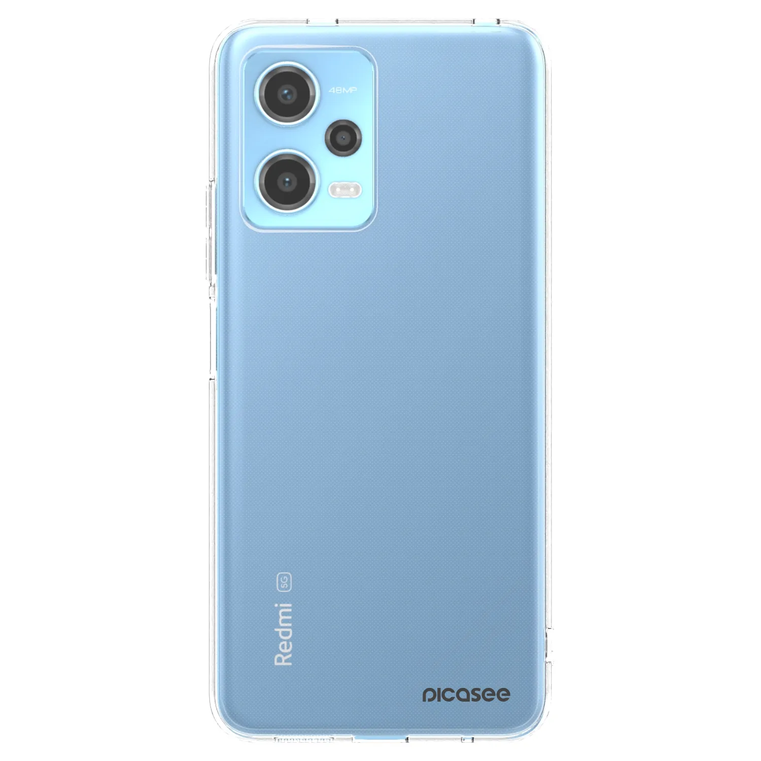 Picasee átlátszó szilikon tok az alábbi mobiltelefonokra Xiaomi Redmi Note 12 5G - Clear