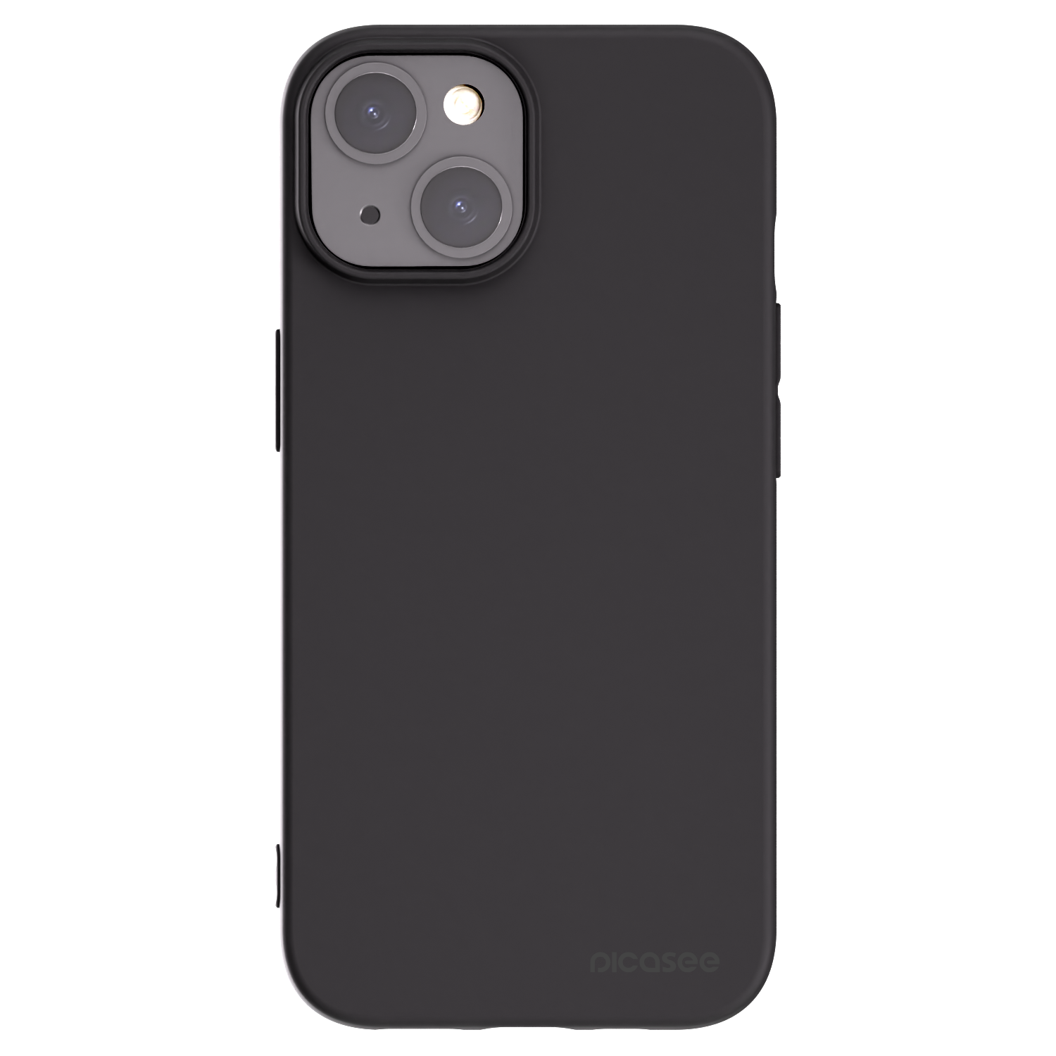 Picasee fekete szilikon tok az alábbi mobiltelefonokra Apple iPhone 15 - Clear