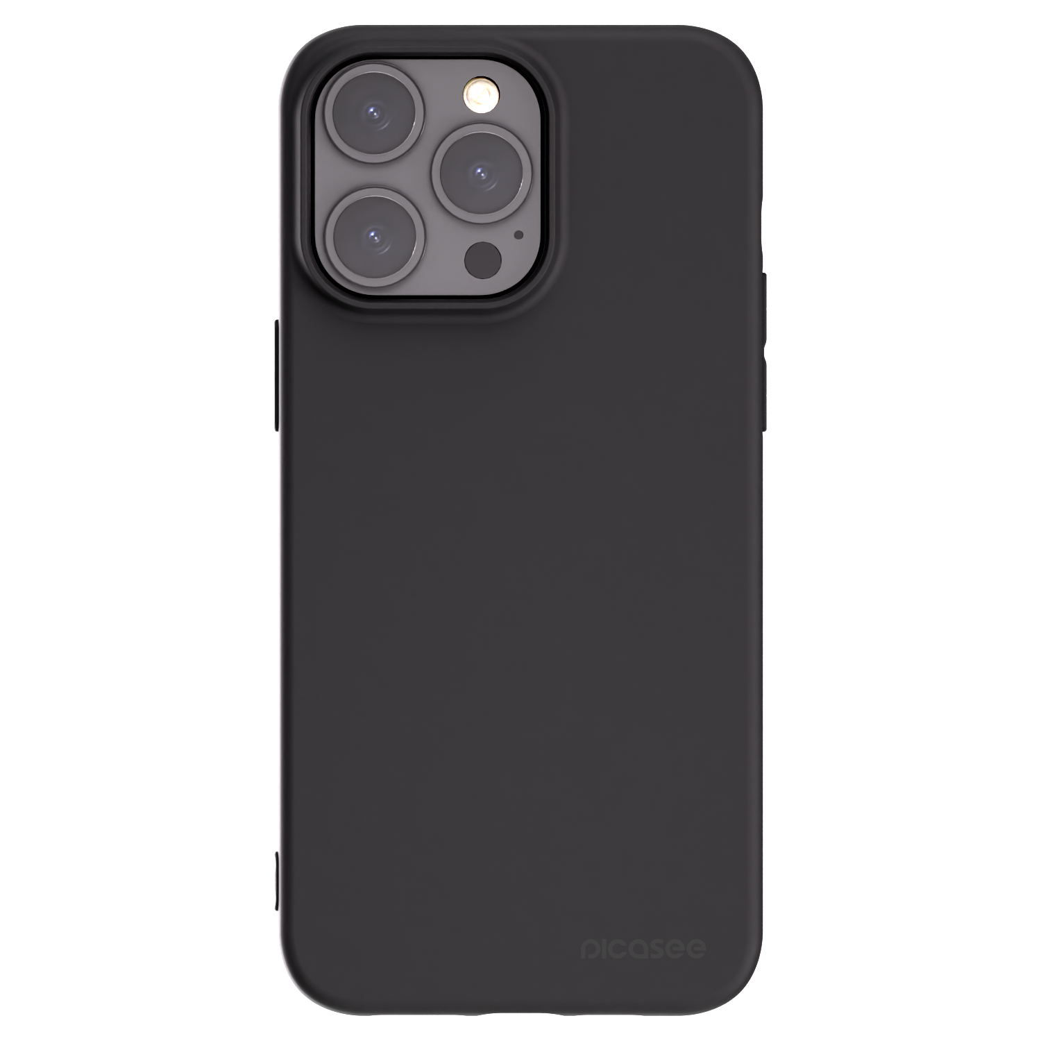 Picasee fekete szilikon tok az alábbi mobiltelefonokra Apple iPhone 15 Pro Max - Clear