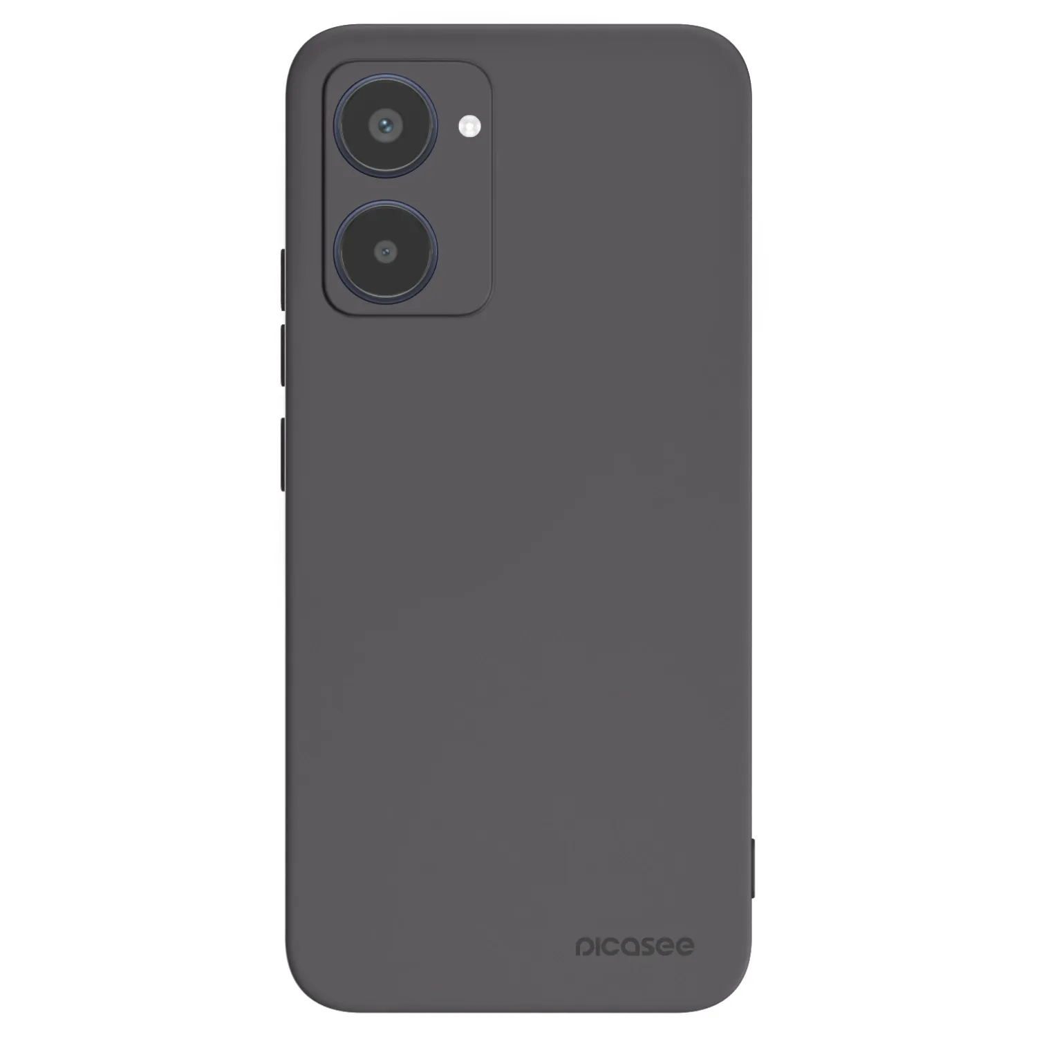 Picasee fekete szilikon tok az alábbi mobiltelefonokra Realme 10 4G - Clear
