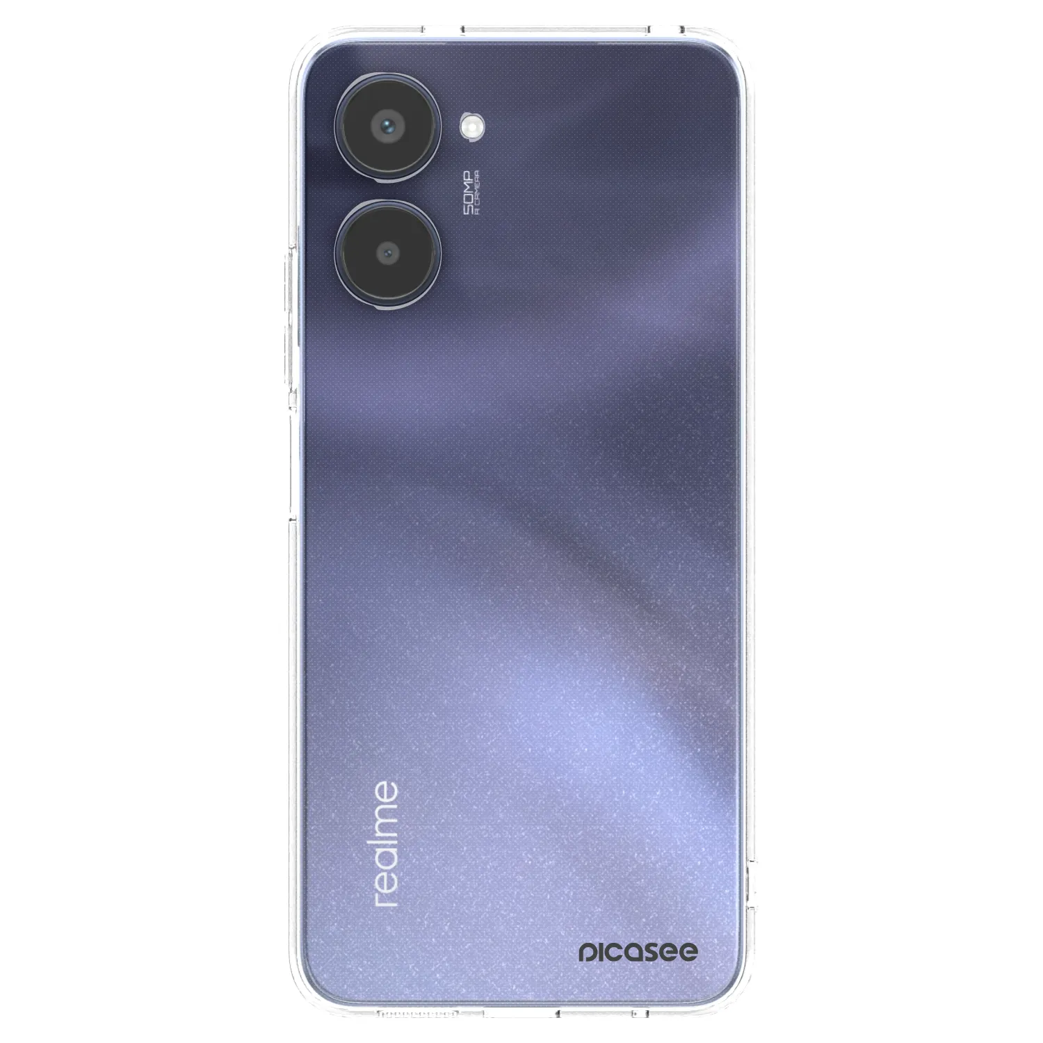 Picasee átlátszó szilikon tok az alábbi mobiltelefonokra Realme 10 4G - Clear