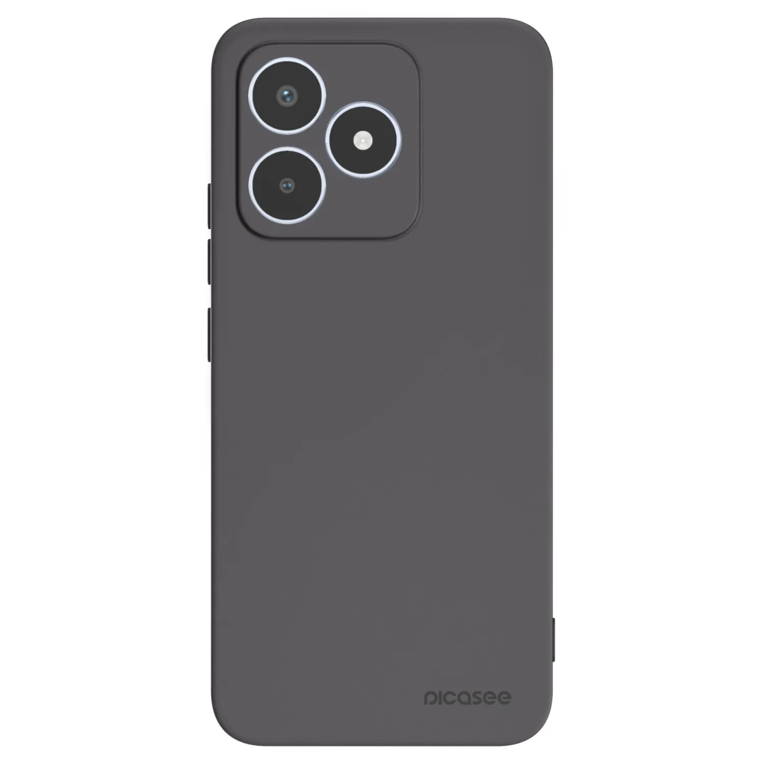 Picasee fekete szilikon tok az alábbi mobiltelefonokra Realme C53 - Clear