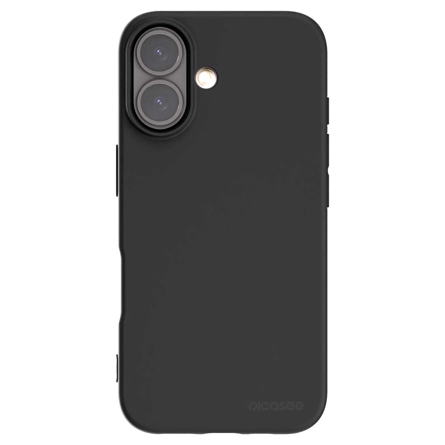 Picasee fekete szilikon tok az alábbi mobiltelefonokra Apple iPhone 16 - Clear