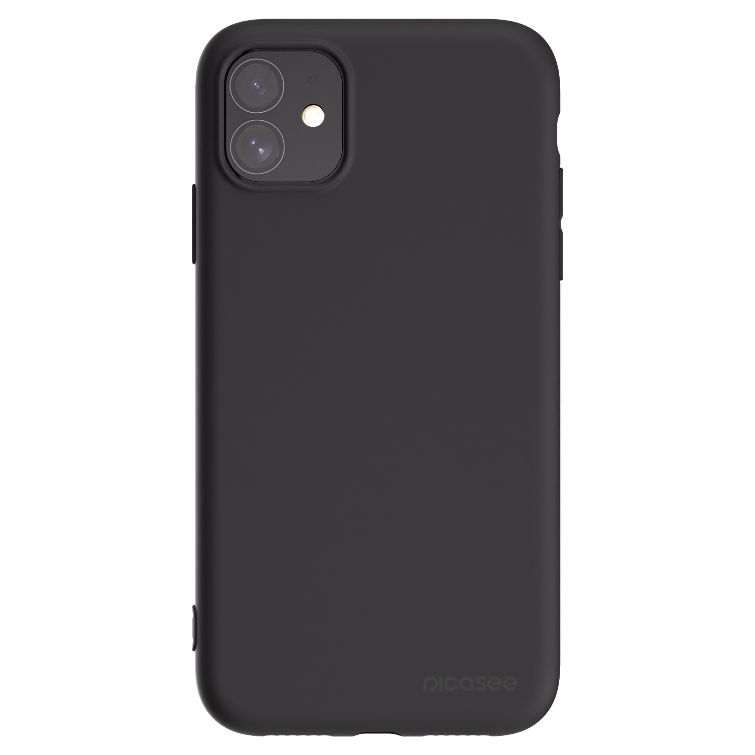 Picasee fekete szilikon tok az alábbi mobiltelefonokra Apple iPhone 11 - Clear