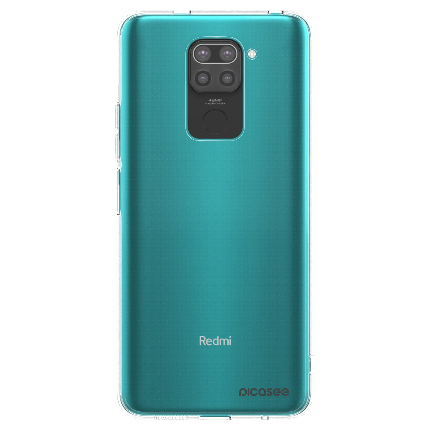 Picasee fekete szilikon tok az alábbi mobiltelefonokra Xiaomi Redmi Note 9 - Clear