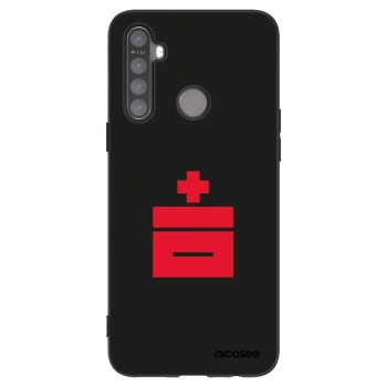 Picasee fekete szilikon tok az alábbi mobiltelefonokra Realme 5 - Le Plastenciaga