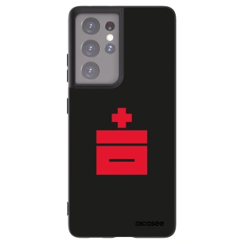 Picasee fekete szilikon tok az alábbi mobiltelefonokra Samsung Galaxy S21 Ultra 5G G998B - Le Plastenciaga