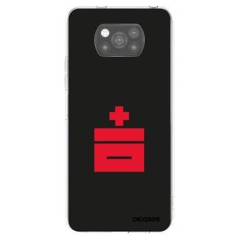 Picasee fekete szilikon tok az alábbi mobiltelefonokra Xiaomi Poco X3 Pro - Le Plastenciaga