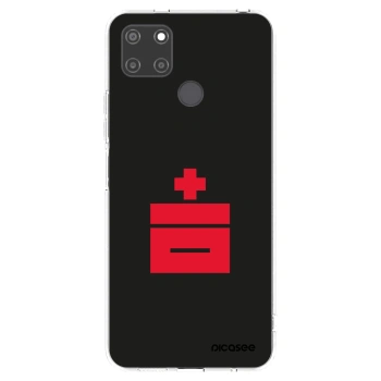 Picasee átlátszó szilikon tok az alábbi mobiltelefonokra Realme C21Y - Le Plastenciaga