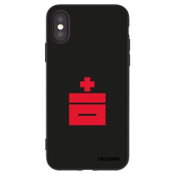 Picasee fekete szilikon tok az alábbi mobiltelefonokra Apple iPhone X/XS - Le Plastenciaga