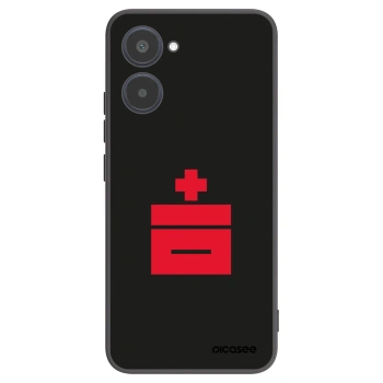 Picasee fekete szilikon tok az alábbi mobiltelefonokra Realme 10 4G - Le Plastenciaga