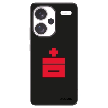 Picasee fekete szilikon tok az alábbi mobiltelefonokra Xiaomi Redmi Note 13 Pro+ 5G - Le Plastenciaga