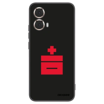 Picasee fekete szilikon tok az alábbi mobiltelefonokra Motorola Moto G85 - Le Plastenciaga