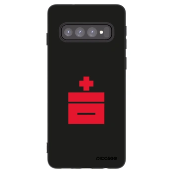 Picasee fekete szilikon tok az alábbi mobiltelefonokra Samsung Galaxy S10 G973 - Le Plastenciaga