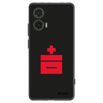 Picasee fekete szilikon tok az alábbi mobiltelefonokra Motorola Moto G35 5G - Le Plastenciaga