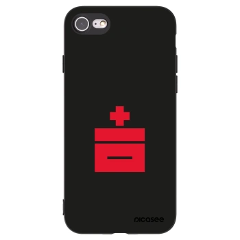 Picasee fekete szilikon tok az alábbi mobiltelefonokra Apple iPhone SE 2020 - Le Plastenciaga