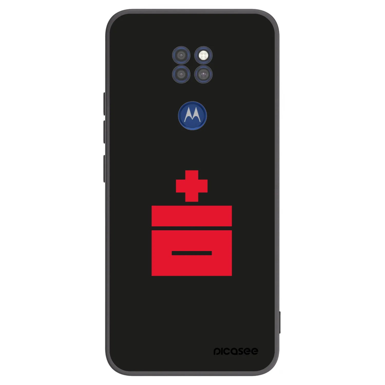 Picasee fekete szilikon tok az alábbi mobiltelefonokra Motorola Moto G9 Play - Le Plastenciaga