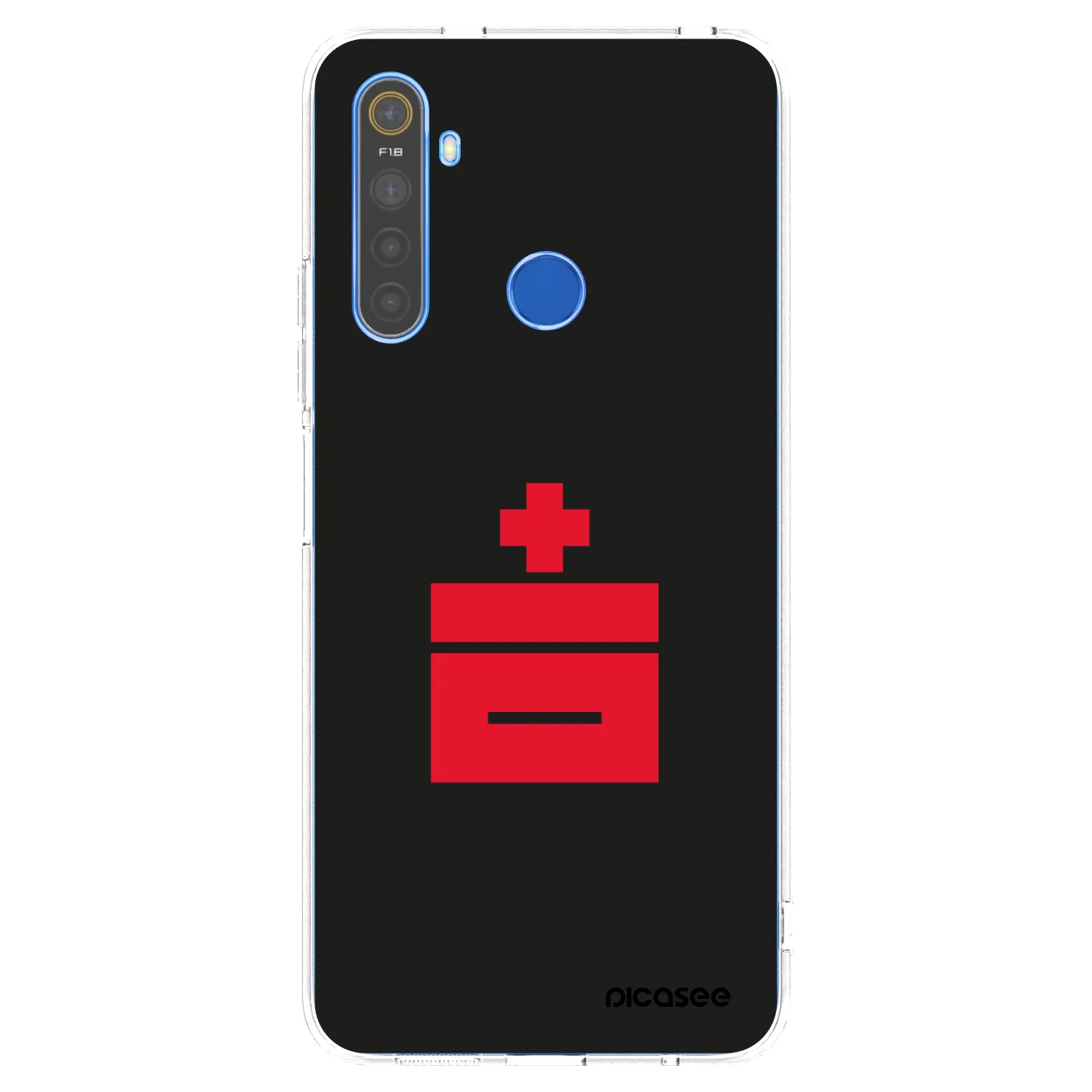Picasee átlátszó szilikon tok az alábbi mobiltelefonokra Realme 5 - Le Plastenciaga