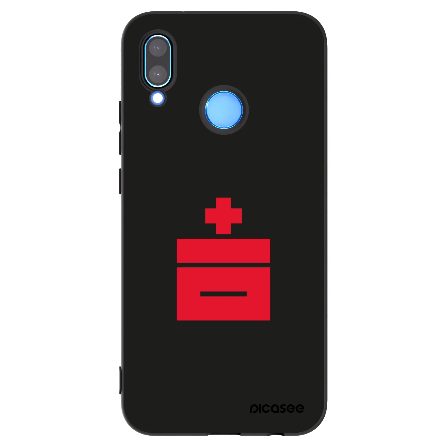 Picasee fekete szilikon tok az alábbi mobiltelefonokra Huawei P20 Lite - Le Plastenciaga