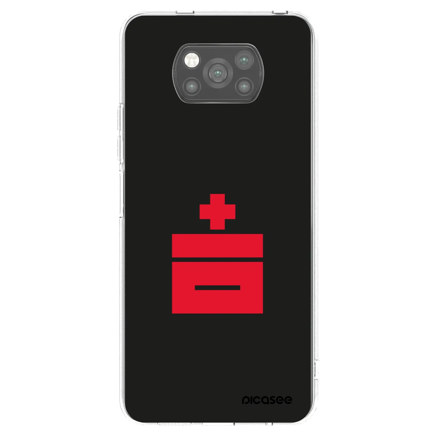 Picasee fekete szilikon tok az alábbi mobiltelefonokra Xiaomi Poco X3 Pro - Le Plastenciaga