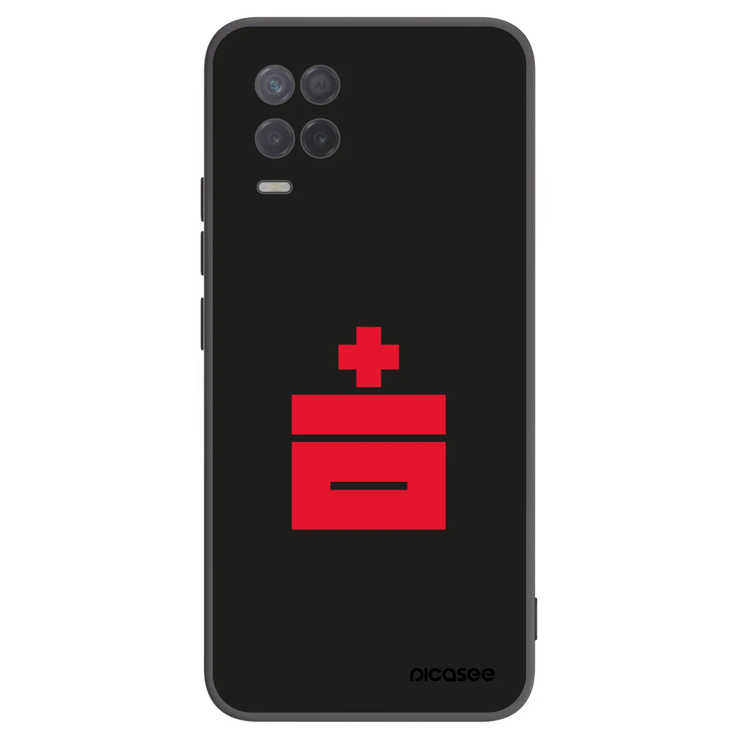 Picasee fekete szilikon tok az alábbi mobiltelefonokra Realme 8 5G - Le Plastenciaga