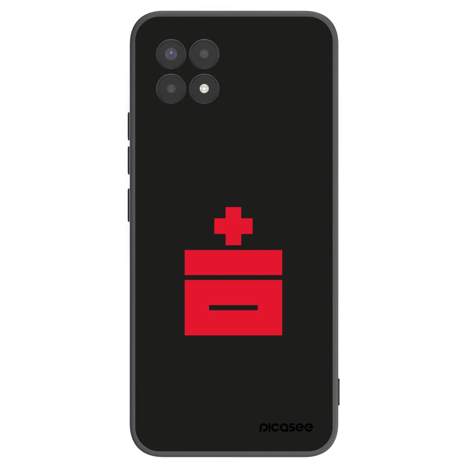 Picasee fekete szilikon tok az alábbi mobiltelefonokra Realme 8i - Le Plastenciaga
