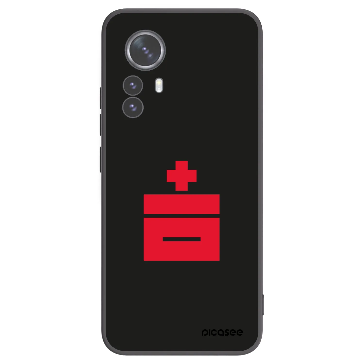 Picasee fekete szilikon tok az alábbi mobiltelefonokra Xiaomi 12 Pro - Le Plastenciaga