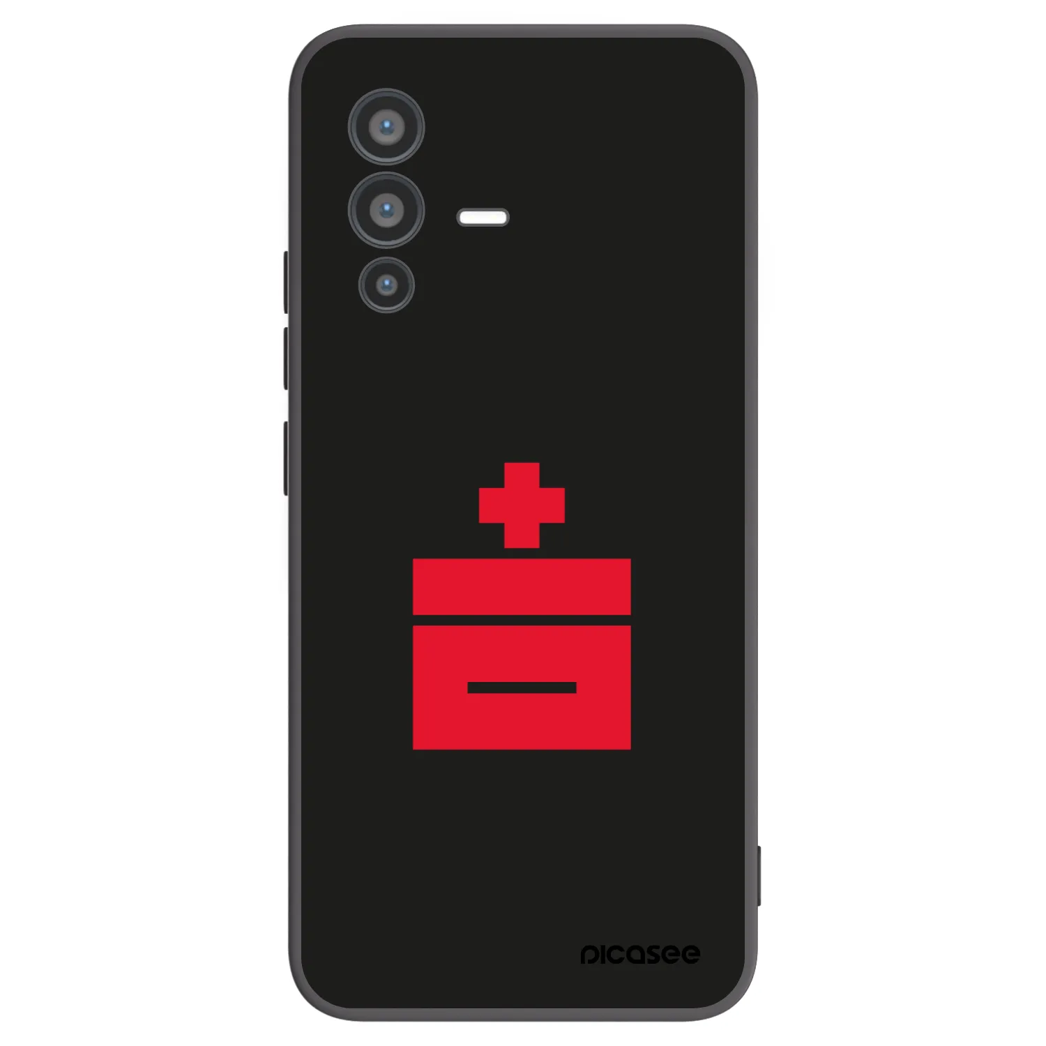 Picasee fekete szilikon tok az alábbi mobiltelefonokra Vivo V23 5G - Le Plastenciaga