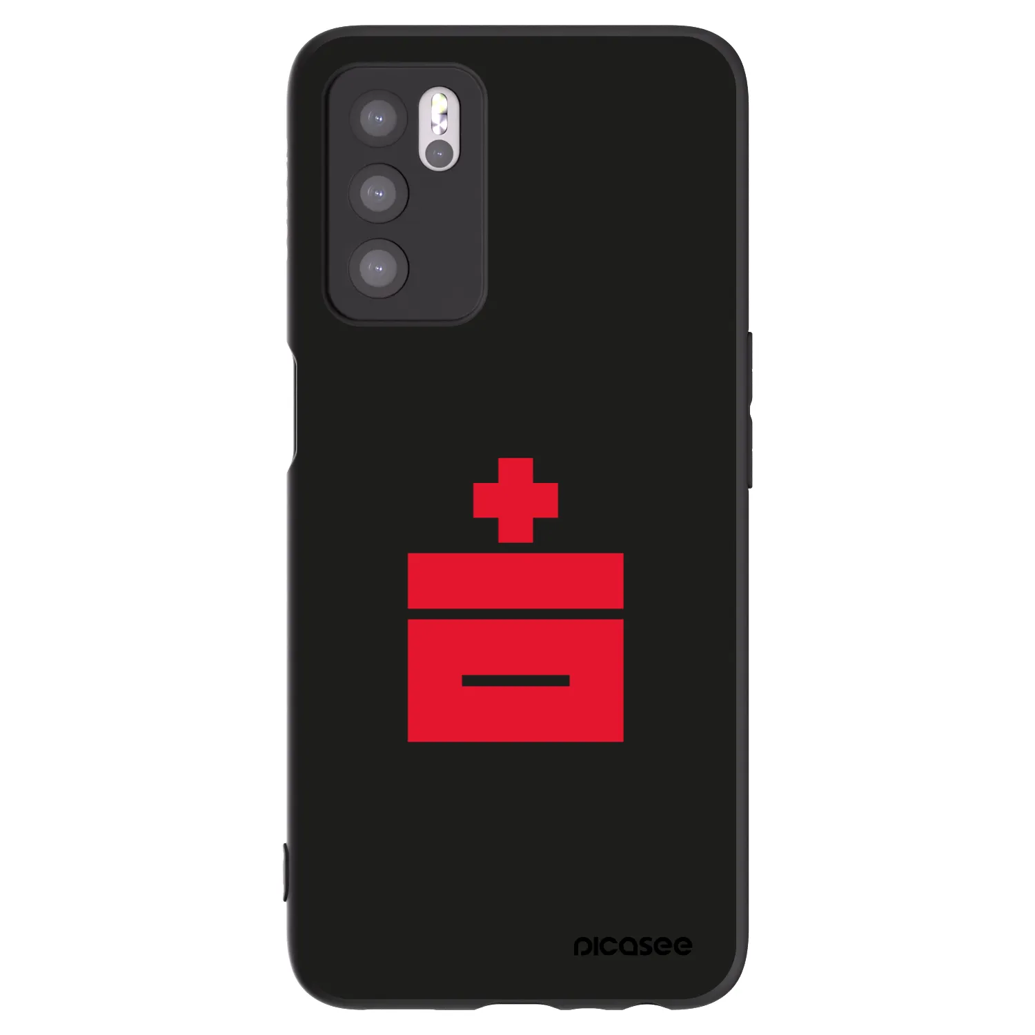 Picasee fekete szilikon tok az alábbi mobiltelefonokra OPPO A16 - Le Plastenciaga