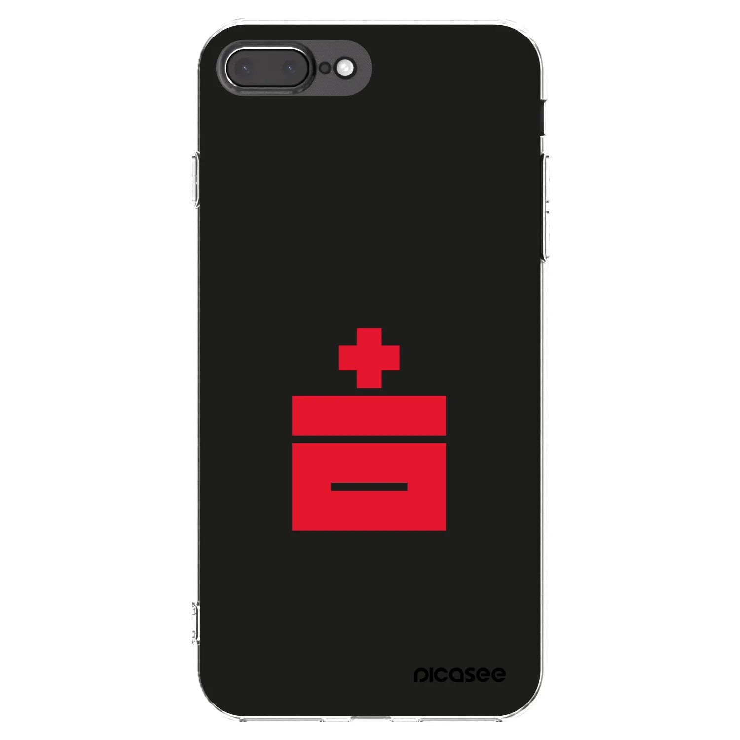 Picasee átlátszó szilikon tok az alábbi mobiltelefonokra Apple iPhone 8 Plus - Le Plastenciaga