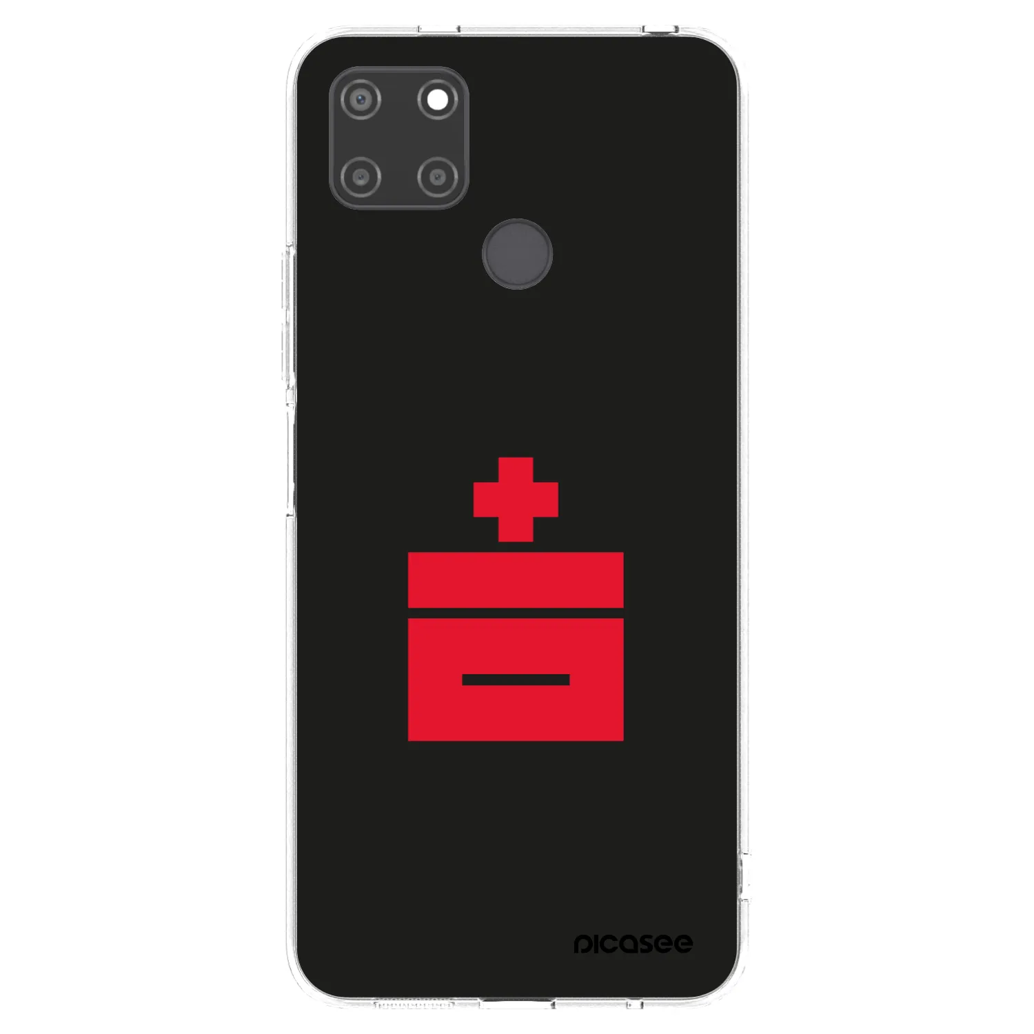 Picasee átlátszó szilikon tok az alábbi mobiltelefonokra Realme C21Y - Le Plastenciaga