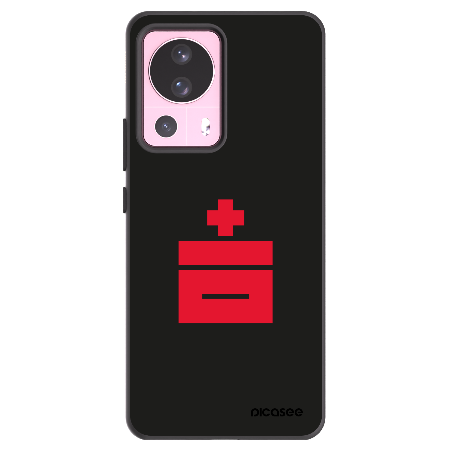 Picasee fekete szilikon tok az alábbi mobiltelefonokra Xiaomi 13 Lite - Le Plastenciaga