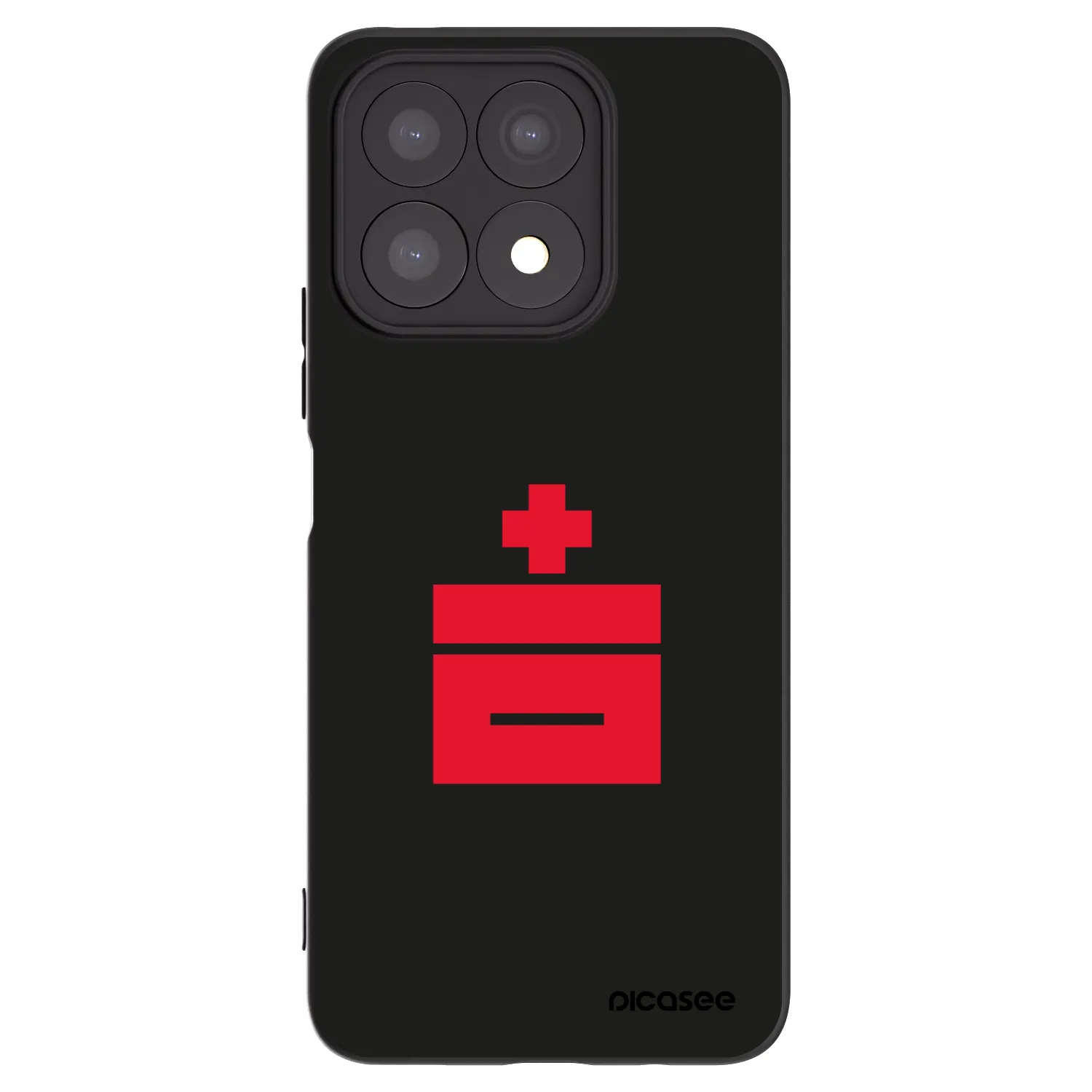 Picasee fekete szilikon tok az alábbi mobiltelefonokra Honor X8a - Le Plastenciaga