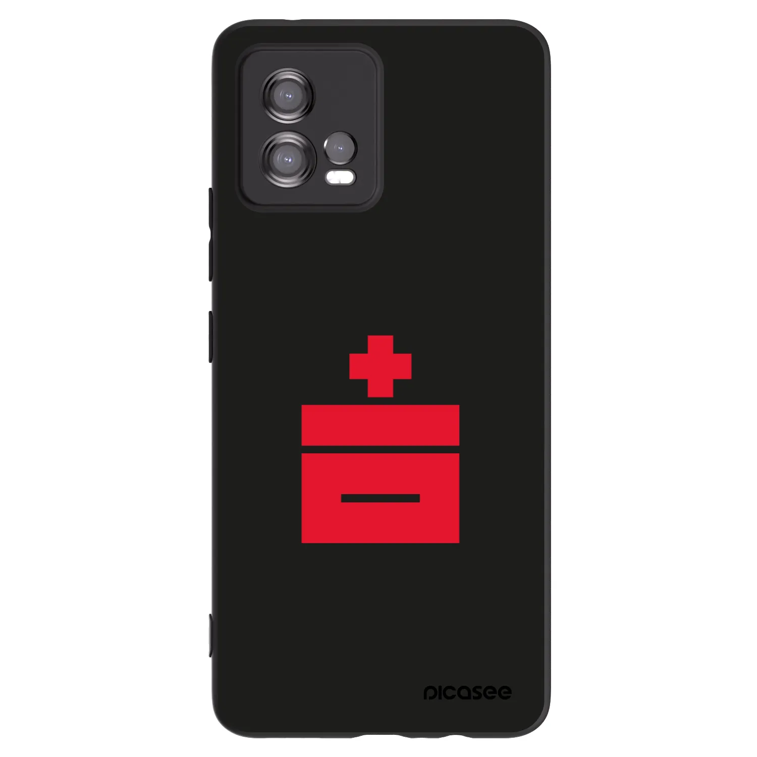 Picasee fekete szilikon tok az alábbi mobiltelefonokra Motorola Moto G72 - Le Plastenciaga