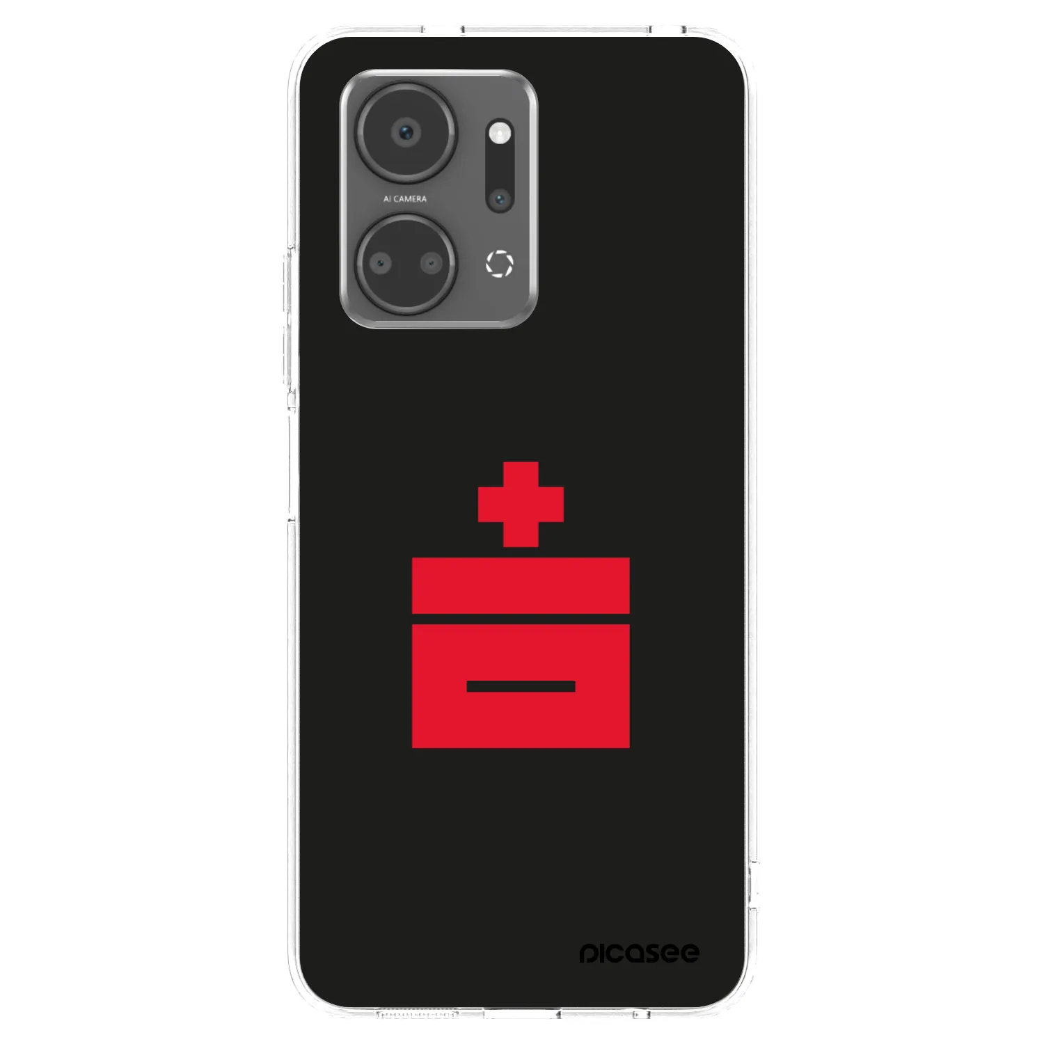 Picasee átlátszó szilikon tok az alábbi mobiltelefonokra Honor X7a - Le Plastenciaga