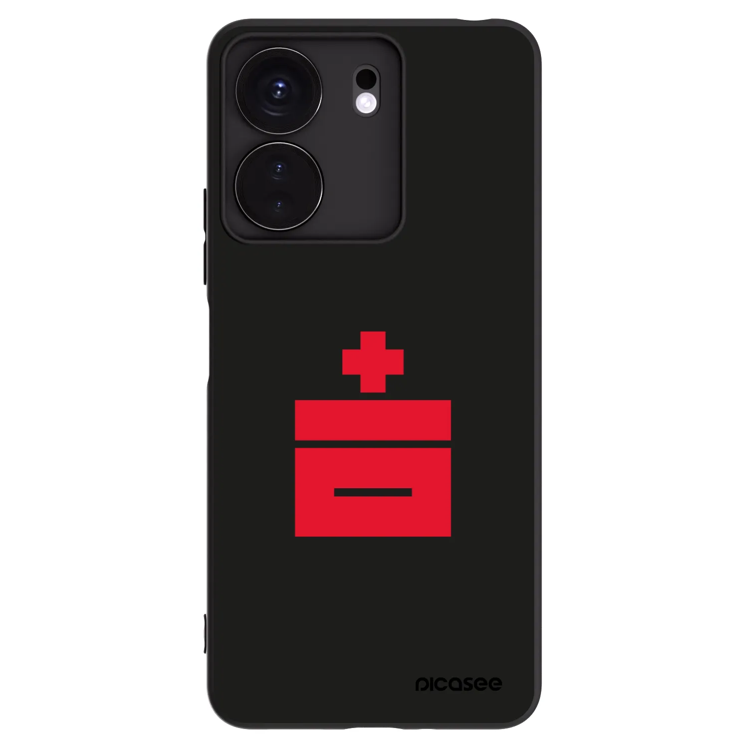 Picasee fekete szilikon tok az alábbi mobiltelefonokra Xiaomi Redmi 13C 4G - Le Plastenciaga