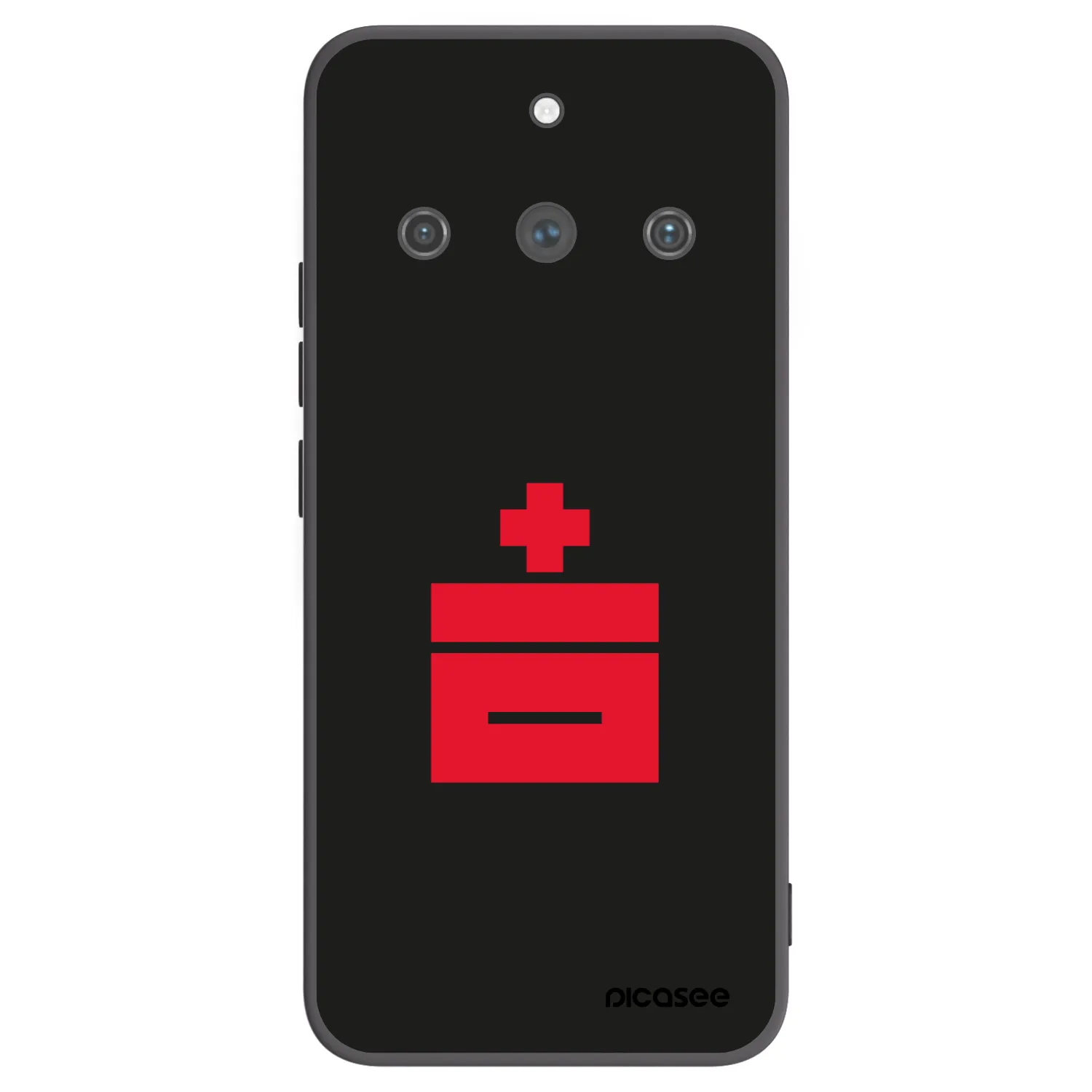 Picasee fekete szilikon tok az alábbi mobiltelefonokra Realme 11 Pro+ - Le Plastenciaga