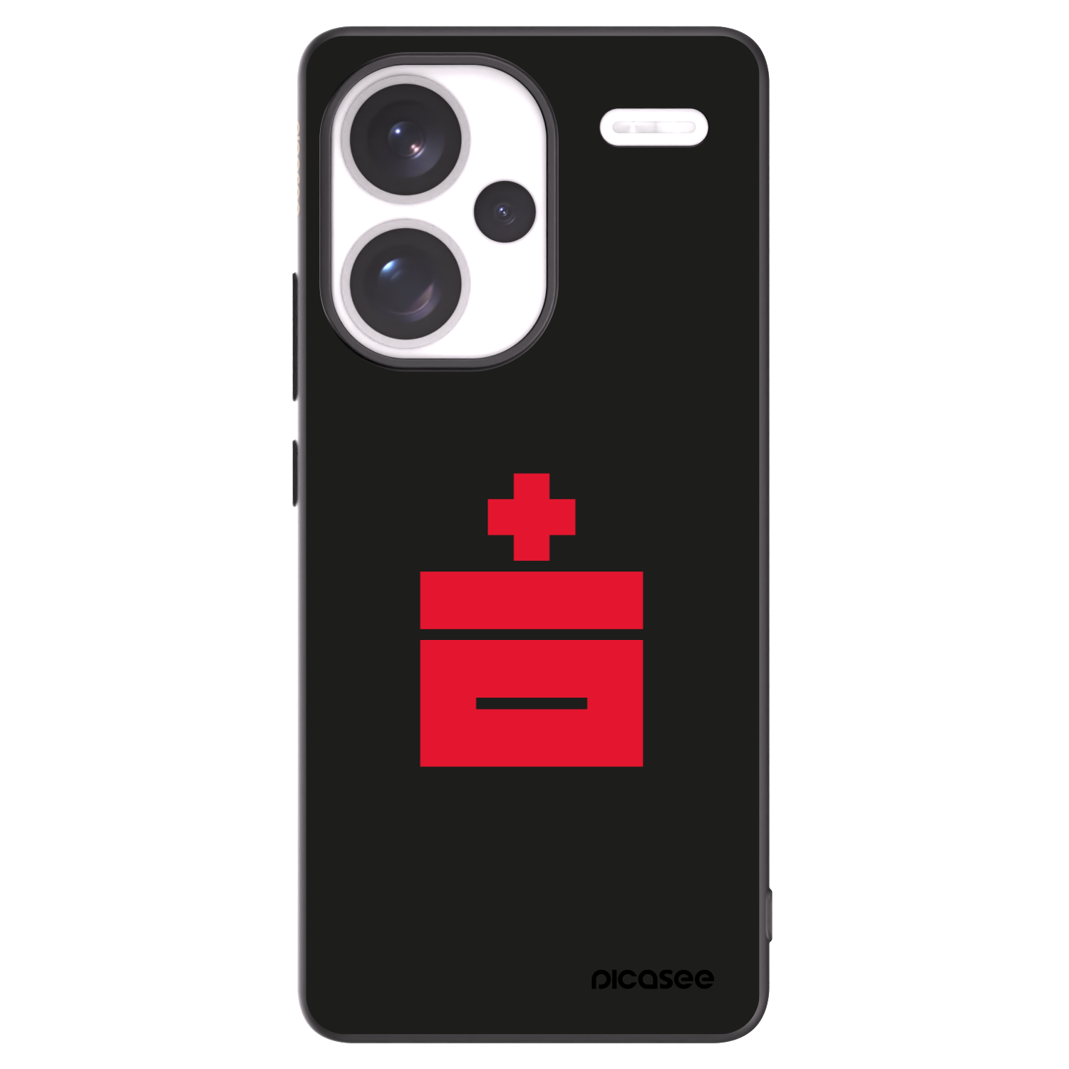 Picasee fekete szilikon tok az alábbi mobiltelefonokra Xiaomi Redmi Note 13 Pro+ 5G - Le Plastenciaga