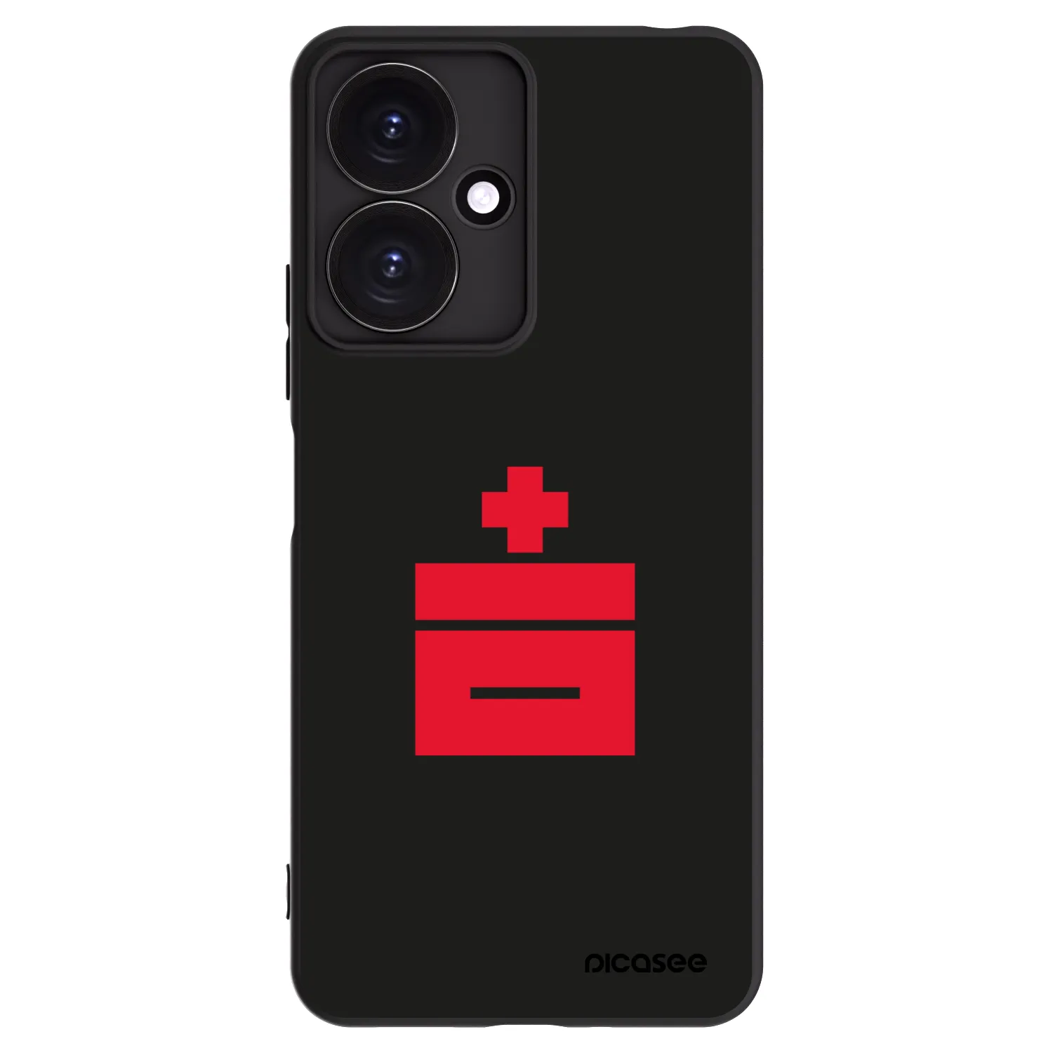 Picasee fekete szilikon tok az alábbi mobiltelefonokra Xiaomi Redmi 13C 5G - Le Plastenciaga