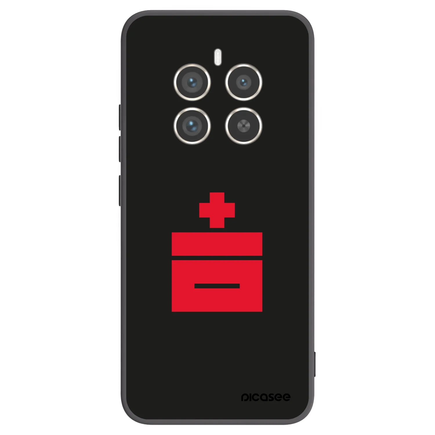 Picasee fekete szilikon tok az alábbi mobiltelefonokra Realme 12 Pro 5G - Le Plastenciaga