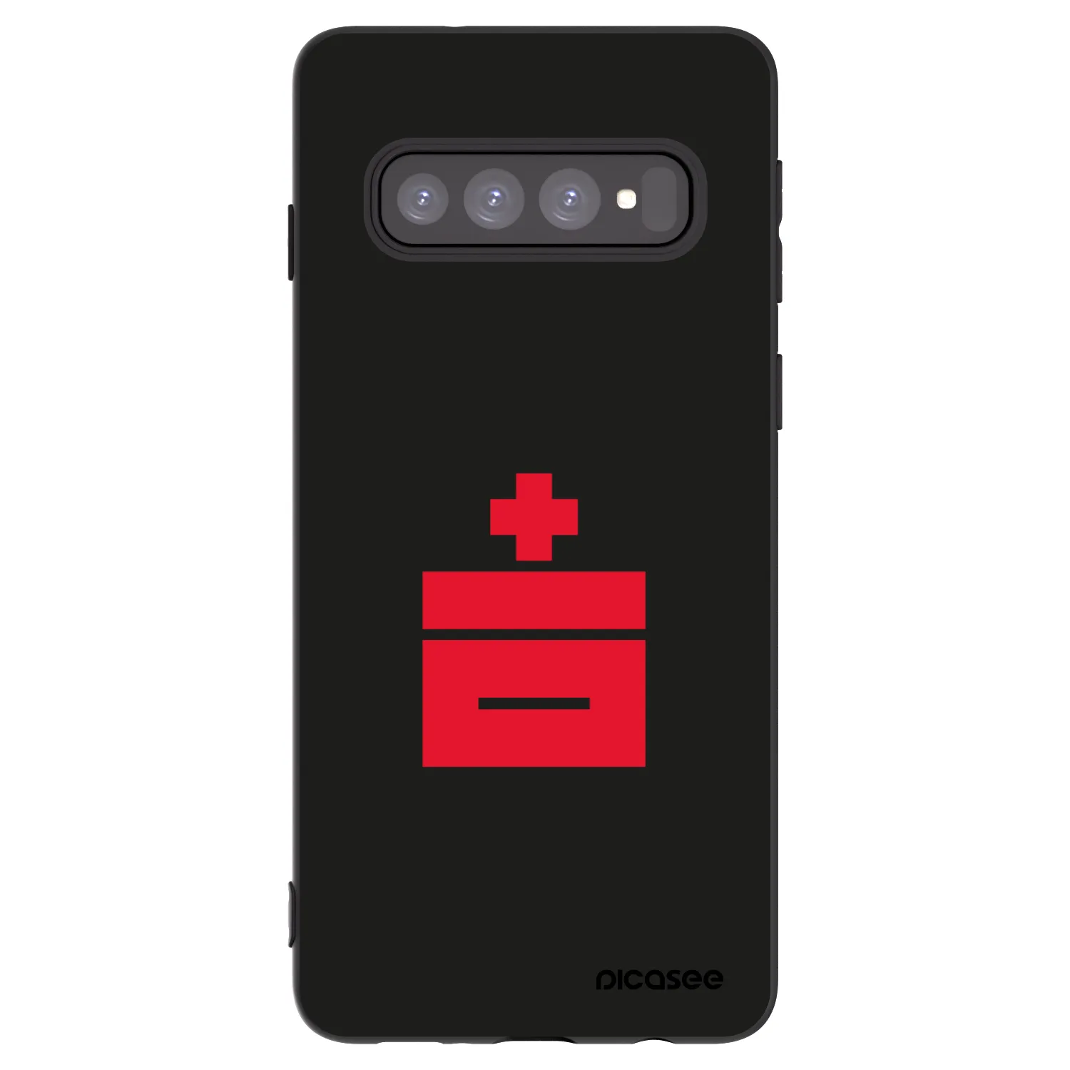 Picasee fekete szilikon tok az alábbi mobiltelefonokra Samsung Galaxy S10 G973 - Le Plastenciaga