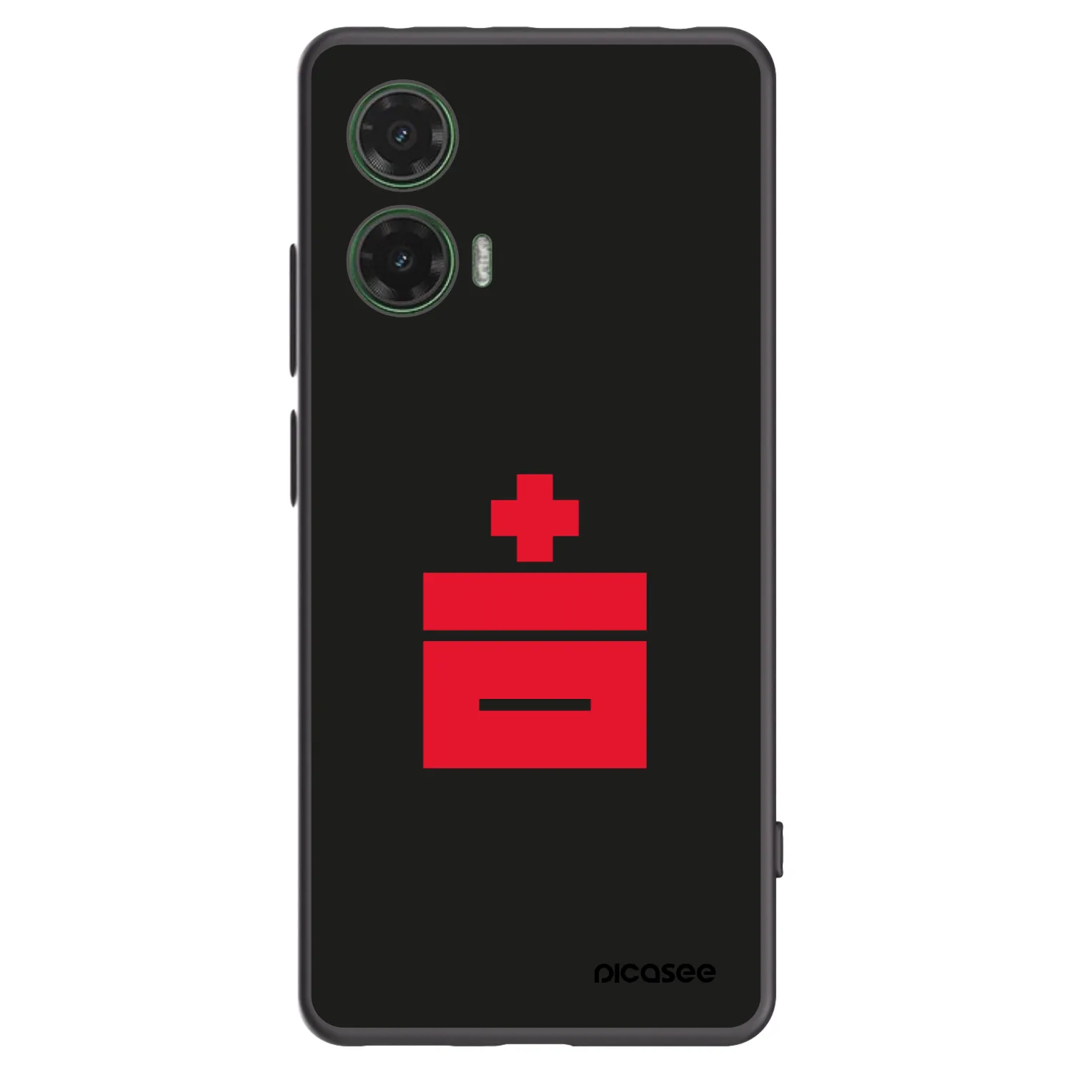 Picasee fekete szilikon tok az alábbi mobiltelefonokra Motorola Moto G35 5G - Le Plastenciaga
