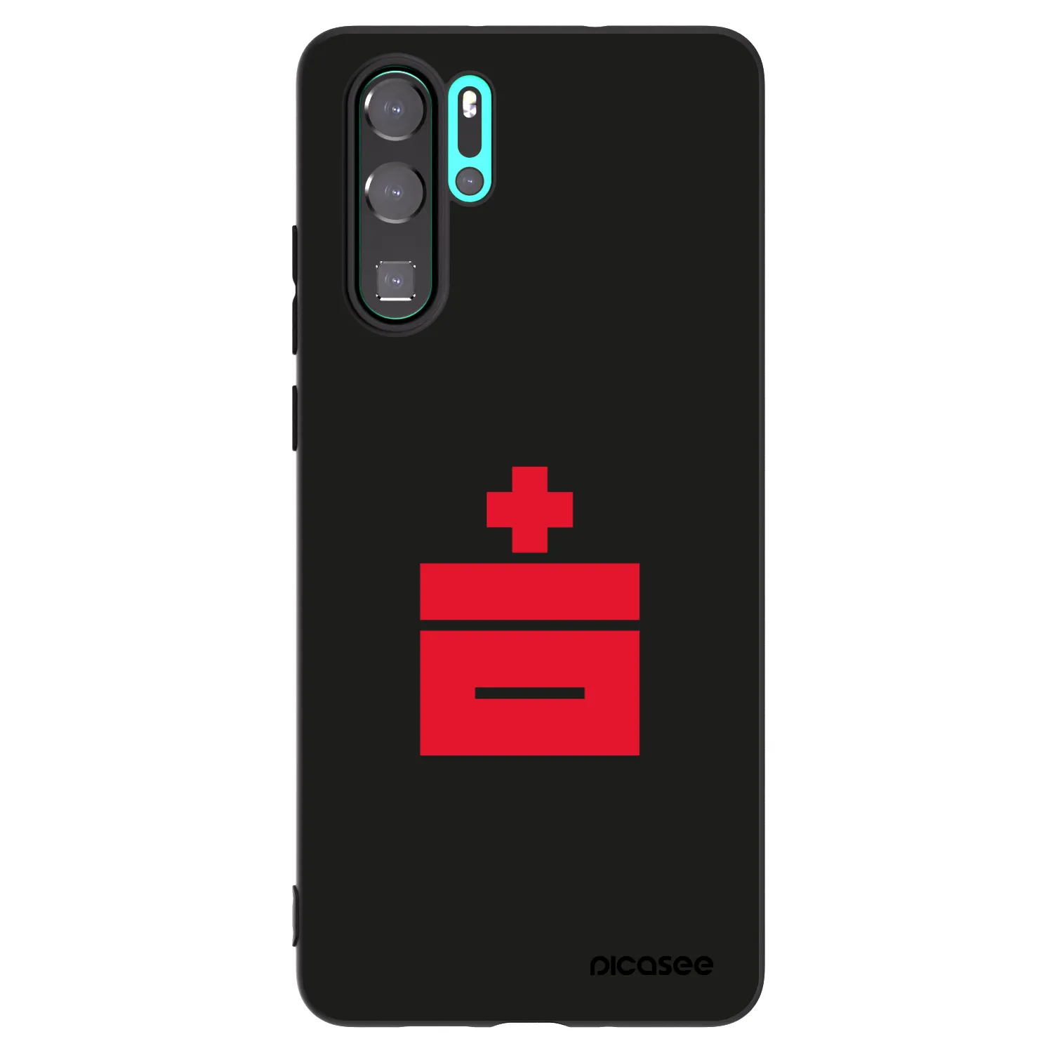 Picasee fekete szilikon tok az alábbi mobiltelefonokra Huawei P30 Pro - Le Plastenciaga